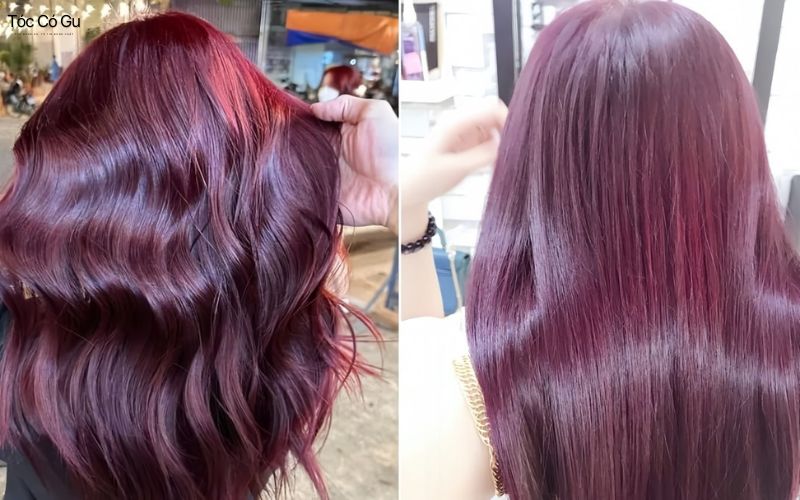 Tóc màu đỏ tím