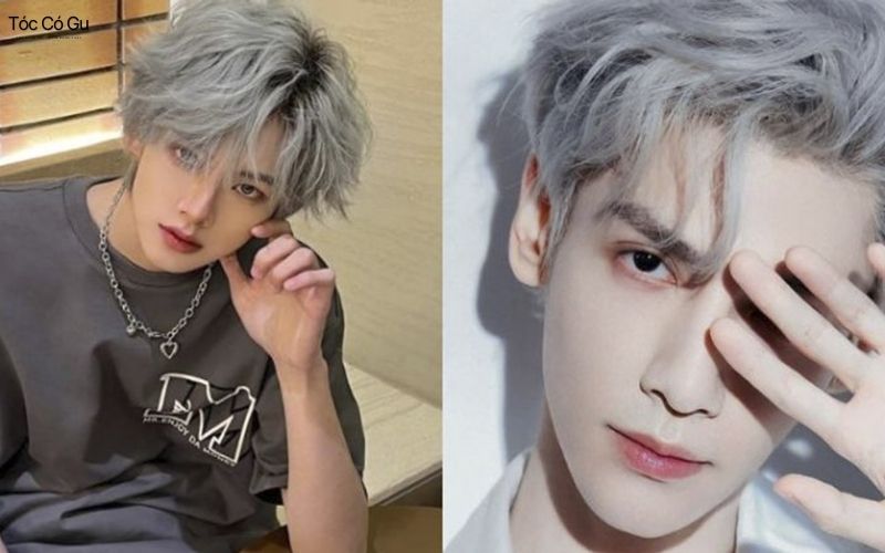 Màu tóc xám khói