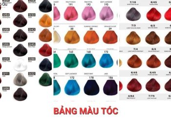 Bảng màu tóc tẩy và không tẩy cho nam, nữ đầy đủ nhất