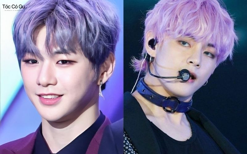 Màu tóc tím khói