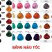 Bảng màu tóc tẩy và không tẩy cho nam, nữ đầy đủ nhất Bảng màu tóc tẩy và không tẩy cho nam, nữ đầy đủ nhất