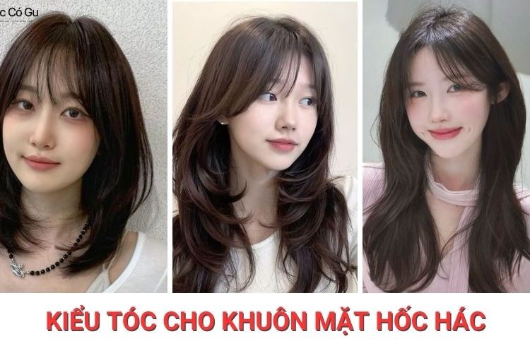 kiểu tóc cho khuôn mặt hốc hác