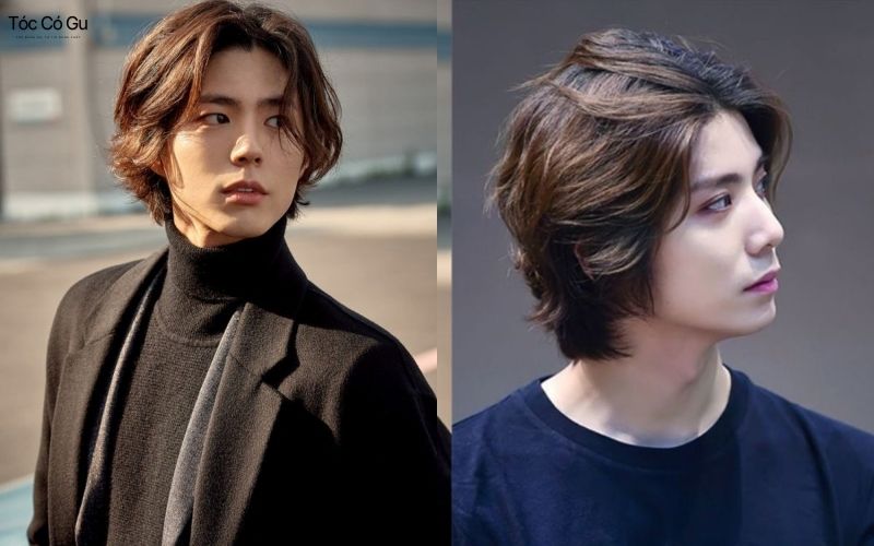 Kiểu tóc nam dài xoăn nhẹ phóng khoáng