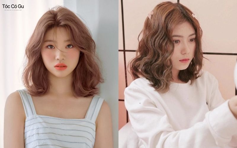 10+ kiểu tóc nữ mặt tròn đẹp, che khuyết điểm, dễ ứng dụng Tóc ngắn xoăn sóng lơi cho mặt tròn