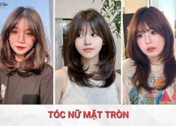 kiểu tóc nữ mặt tròn