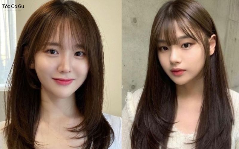 10+ kiểu tóc nữ mặt tròn đẹp, che khuyết điểm, dễ ứng dụng Tóc layer nữ dài giúp mặt tròn thon gọn