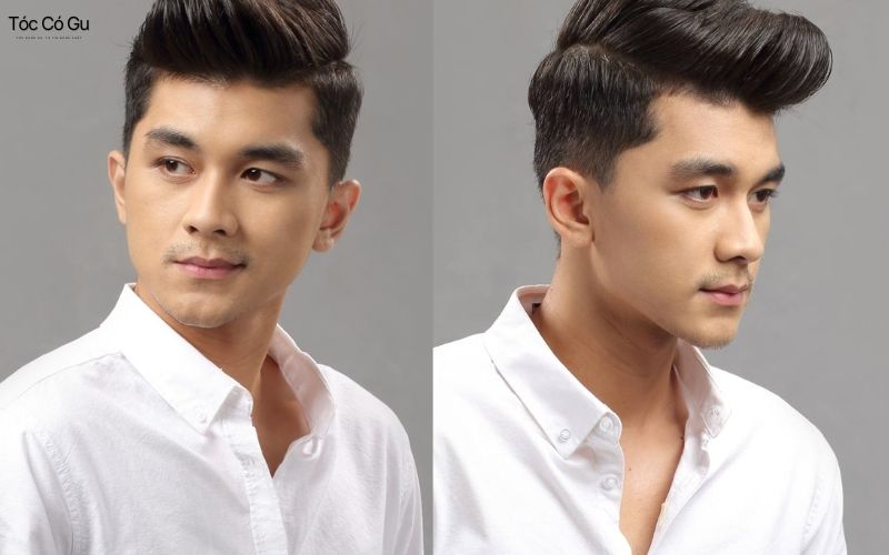 Kiểu tóc Pompadour hợp với kiểu mặt nào