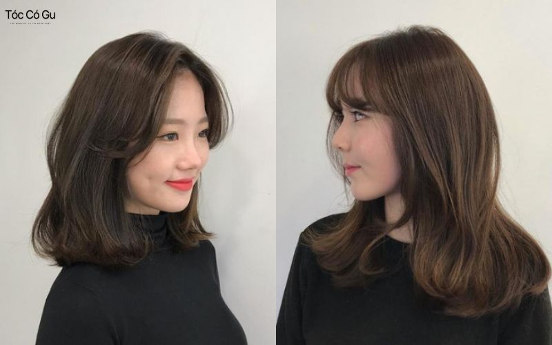 Màu tóc nâu tây trầm