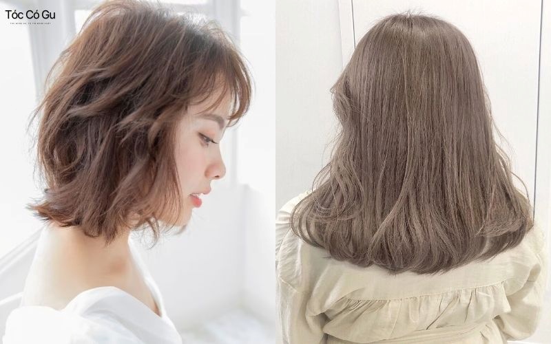 Tóc nâu tây trà sữa