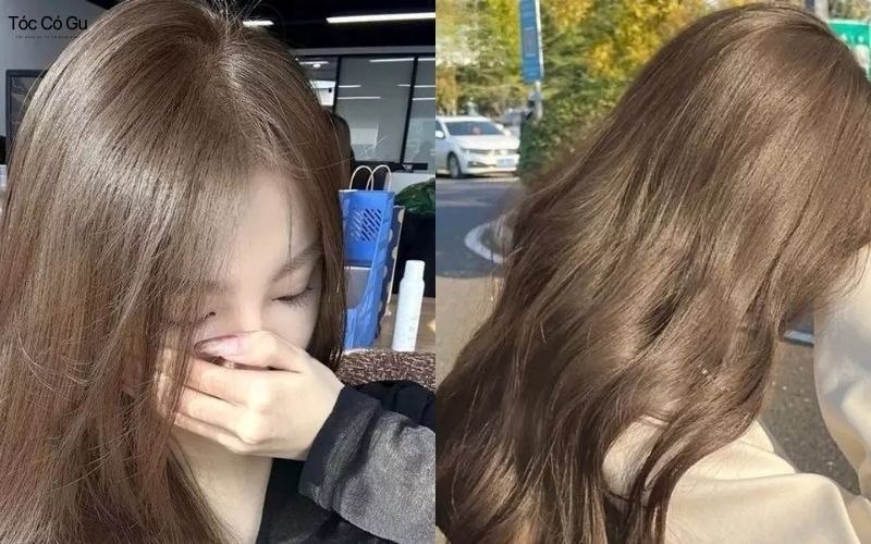 Tóc màu nâu tây lạnh