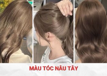 màu tóc nâu tây