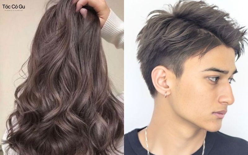 Màu tóc nâu khói