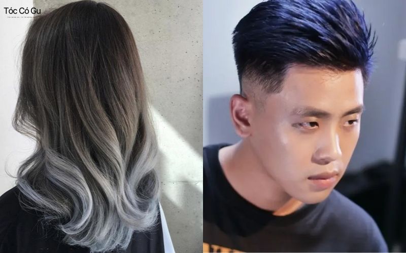 Màu tóc nhuộm ombre tông lạnh