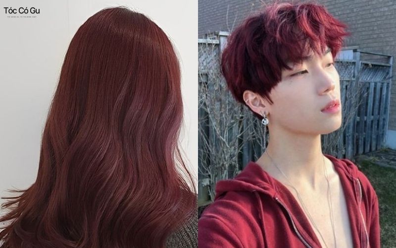 Màu tóc nâu đỏ