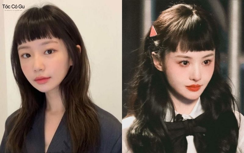 Tóc mái ngố nữ