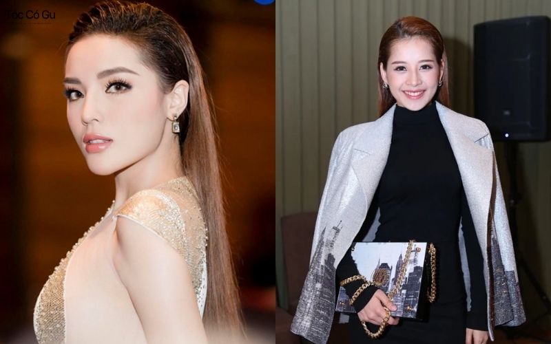 Tóc mái vuốt ngược nữ