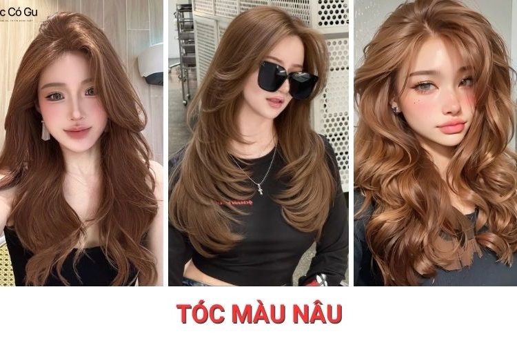 tóc màu nâu