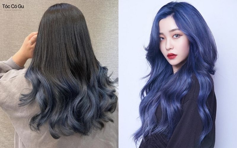 Top 24+ kiểu tóc màu nâu lạnh đẹp, cực tôn da, hot nhất năm Kiểu tóc màu nâu lạnh ánh xanh dương