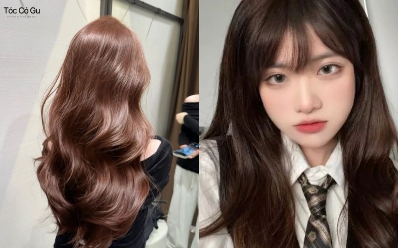 Top 24+ kiểu tóc màu nâu lạnh đẹp, cực tôn da, hot nhất năm Tóc màu nâu lạnh socola