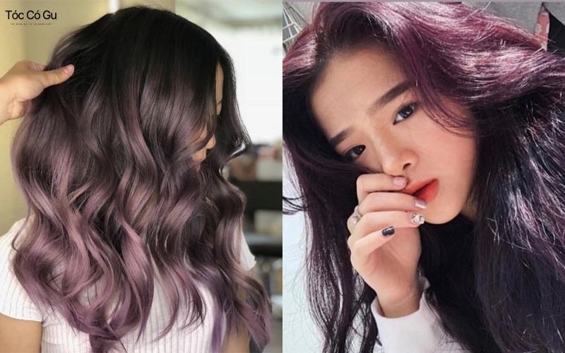 Top 24+ kiểu tóc màu nâu lạnh đẹp, cực tôn da, hot nhất năm Kiểu tóc màu nâu lạnh ánh tím