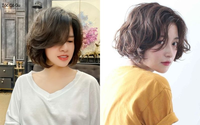 Bật mí 18+ kiểu tóc uốn nữ đẹp, trẻ trung, không lo bị già Tóc bob ngắn uốn xoăn