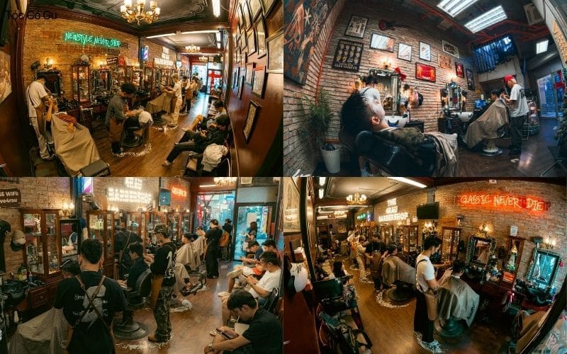 4Rau Barber – Tiệm cắt tóc nam được giới trẻ tin chọn hiện nay Không gian tại tiệm tóc 4Rau Barber
