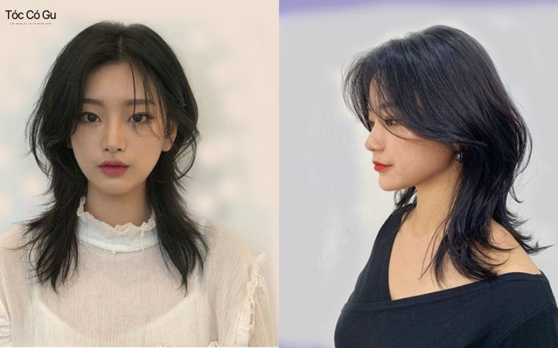 Gò má cao để tóc kiểu gì cho mặt thon gọn, trẻ trung hơn Kiểu tóc mullet mái cong giúp che gò má cao một cách tự nhiên