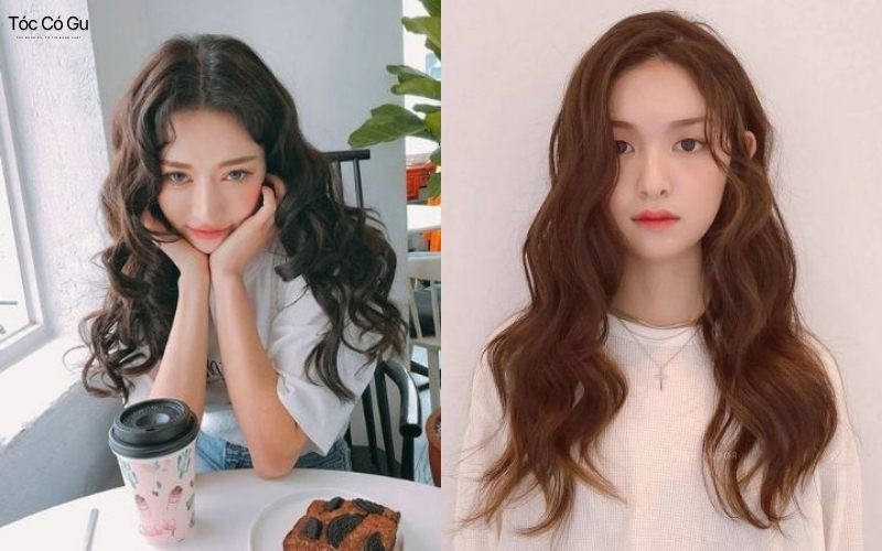 Tóc xoăn sóng nước nhẹ trẻ trung