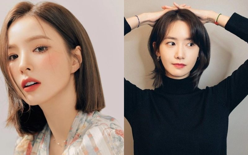 Tóc ngắn rẽ lệch nhẹ nhàng