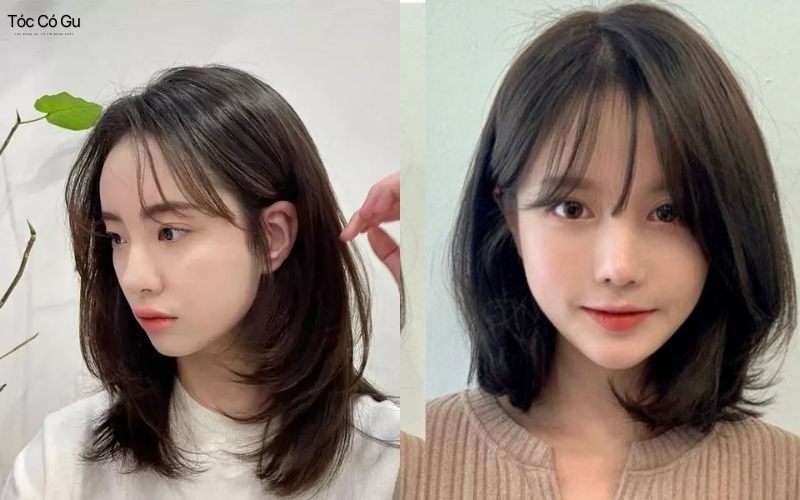 Tóc layer ngắn trẻ trung cho mặt trái xoan