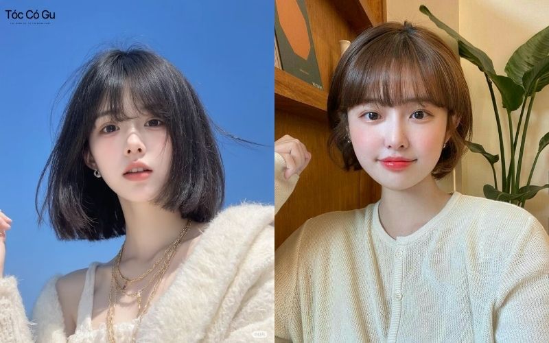 15+ kiểu tóc cho mặt vuông giúp che khuyết điểm, hợp xu hướng Tóc ngắn uốn mái chữ C