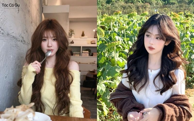 15+ kiểu tóc cho mặt vuông giúp che khuyết điểm, hợp xu hướng Tóc dài uốn xoăn tự nhiên