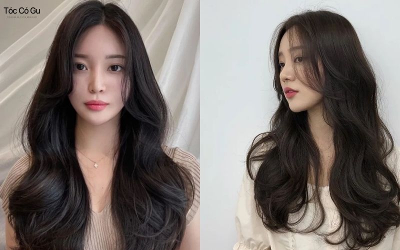 15+ kiểu tóc cho mặt vuông giúp che khuyết điểm, hợp xu hướng Tóc dài cắt layer uốn lọn to