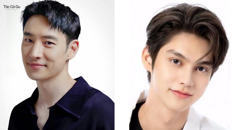 Tóc hai mái – Kiểu tóc cho nam mặt tròn mập