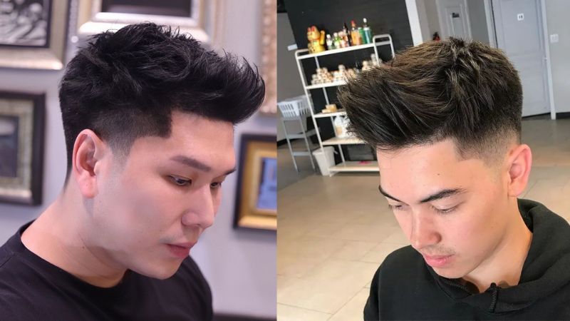 Kiểu tóc layer kết hợp quiff