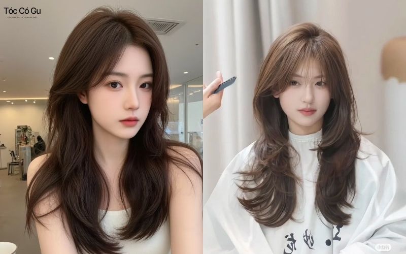 Mặt dài để tóc gì để cân đối, che khuyết điểm và cuốn hút Tóc dài xoăn sóng lơi