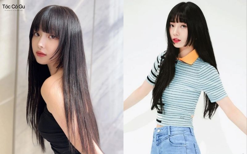 Mặt dài để tóc gì để cân đối, che khuyết điểm và cuốn hút Tóc Hime hiện đại