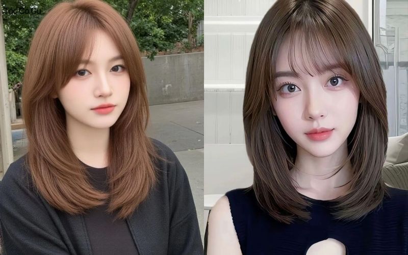 Mặt dài để tóc gì để cân đối, che khuyết điểm và cuốn hút Tóc nữ mặt dài ngang vai tỉa layer