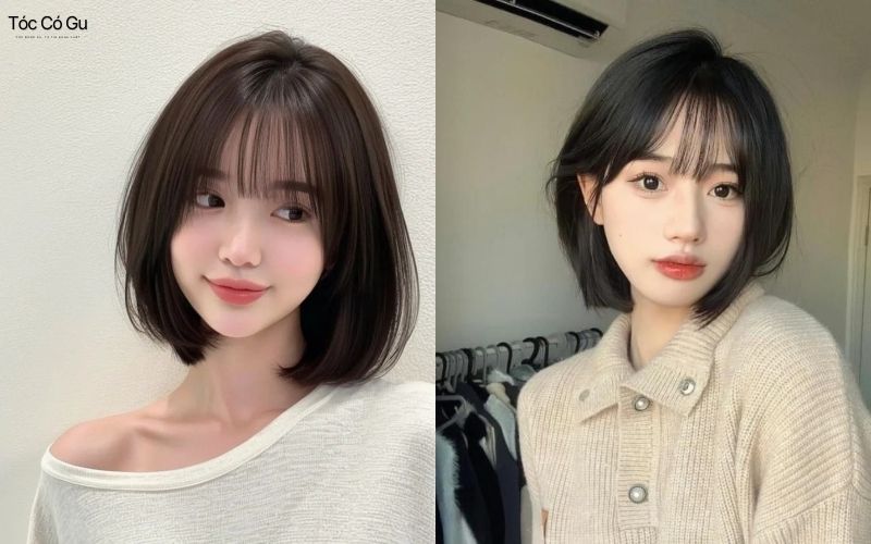 Mặt dài để tóc gì để cân đối, che khuyết điểm và cuốn hút Tóc bob mái thưa