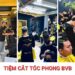 tiệm cắt tóc phong bvb