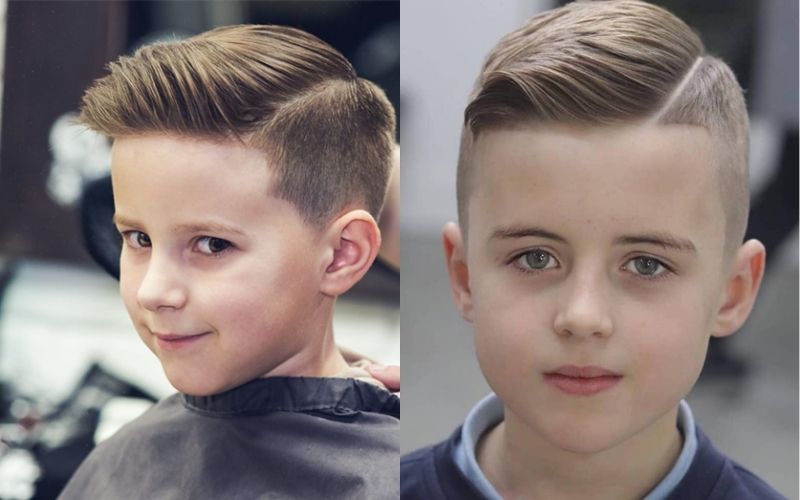 Kiểu tóc Undercut cho bé trai mặt vuông