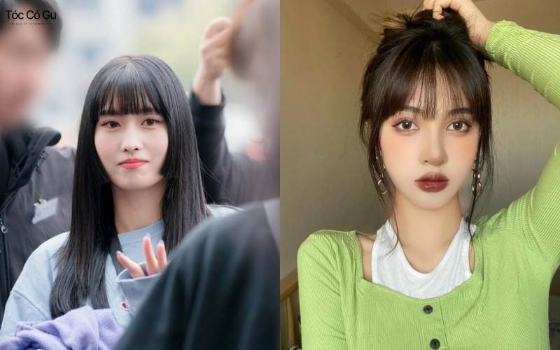 Một số kiểu tóc mái bằng đang thịnh hành