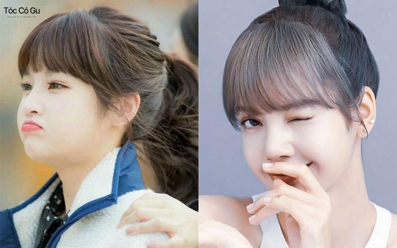 Tóc tết có phần mái bằng tạo cảm giác năng động