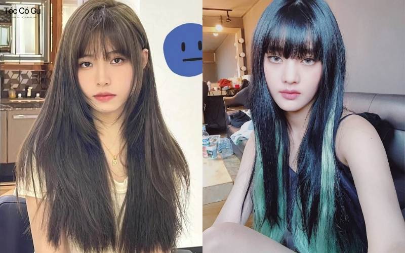 Một số dáng tóc thẳng kết hợp mái bằng