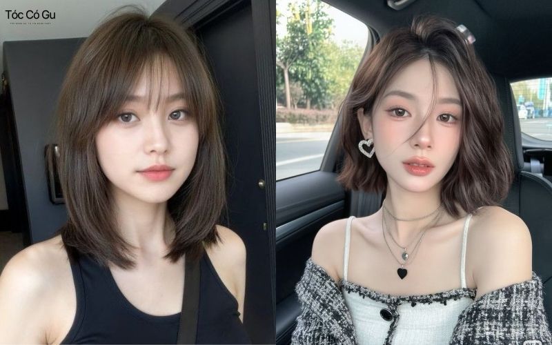 Tóc ngắn lob mái bay