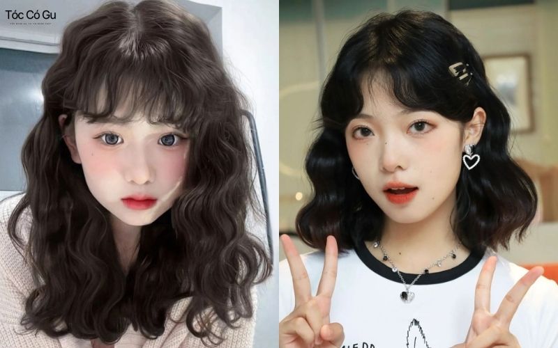 Cắt tóc mái bay xoăn sóng