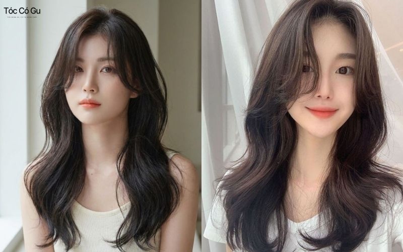 Tóc mái bay chia ngôi 7/3