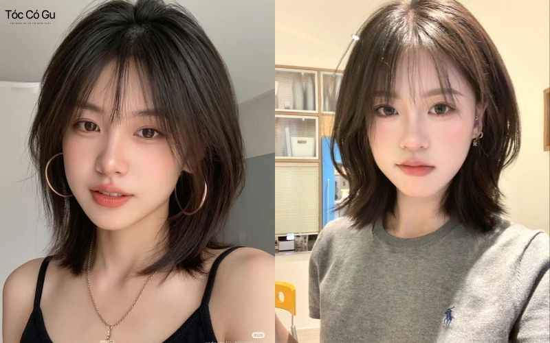 Tóc mái bay dáng ngắn