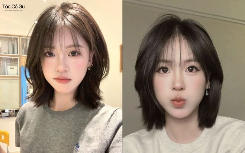 Mẫu tóc tém mái bay