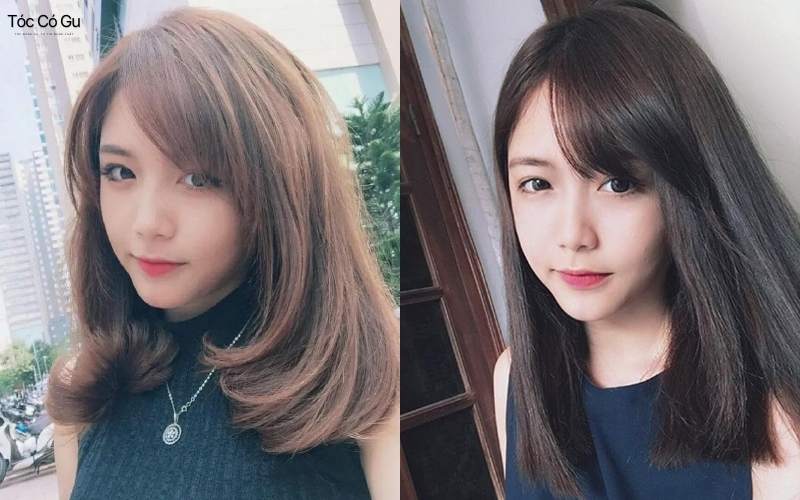 Các kiểu tóc mái để chéo đang thịnh hành hiện nay